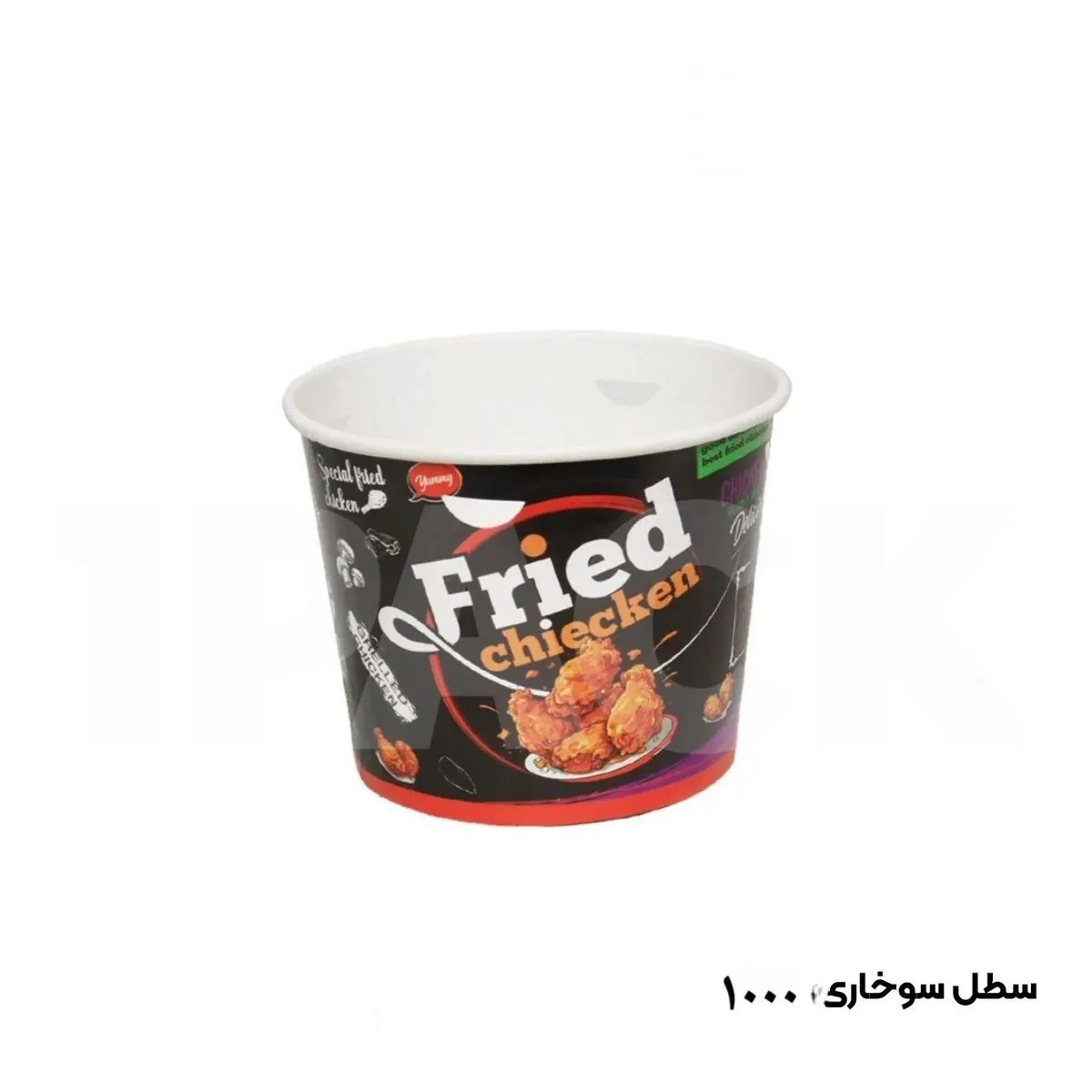 سطل سوخاری 1000 گلاسه ایندربرد چاکدار