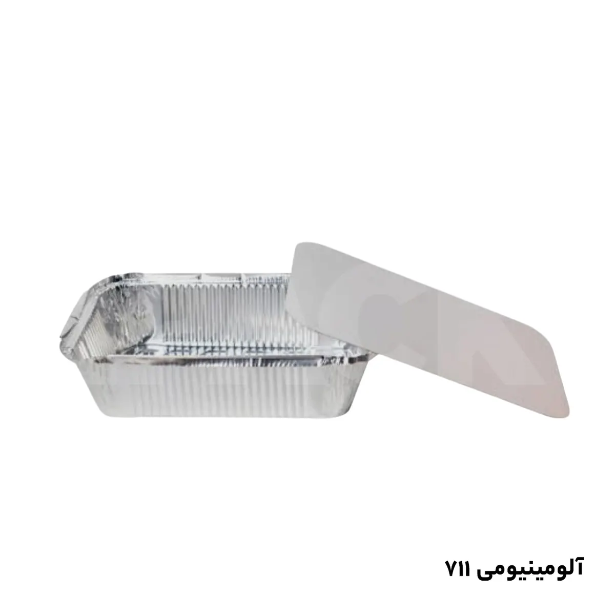 ظرف آلومینیومی تکپرسی کوچک 711 با درب 105/1 (1000عددی)